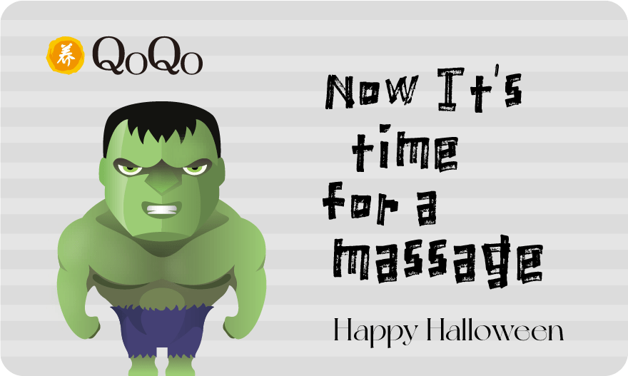 NOW IT'S TIME FOR A MASSAGE. HAPPY HALLOWEEN - QoQo Massage Clinics