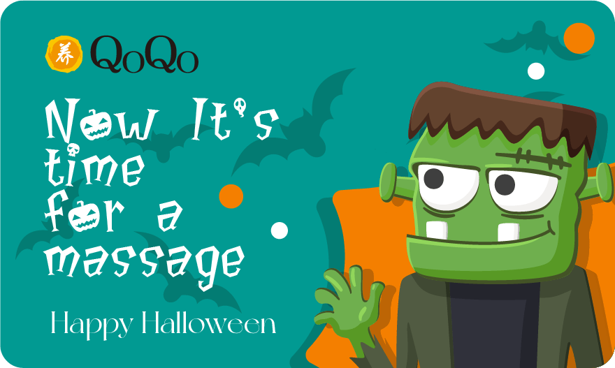 NOW IT'S TIME FOR A MASSAGE. HAPPY HALLOWEEN - QoQo Massage Clinics